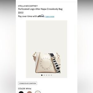 STELLA MCCARTNEY Perforated Logo Alter Napa Crossbody Bag